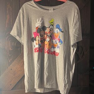 Disney Gray T-Shirt with Mickey and Friends